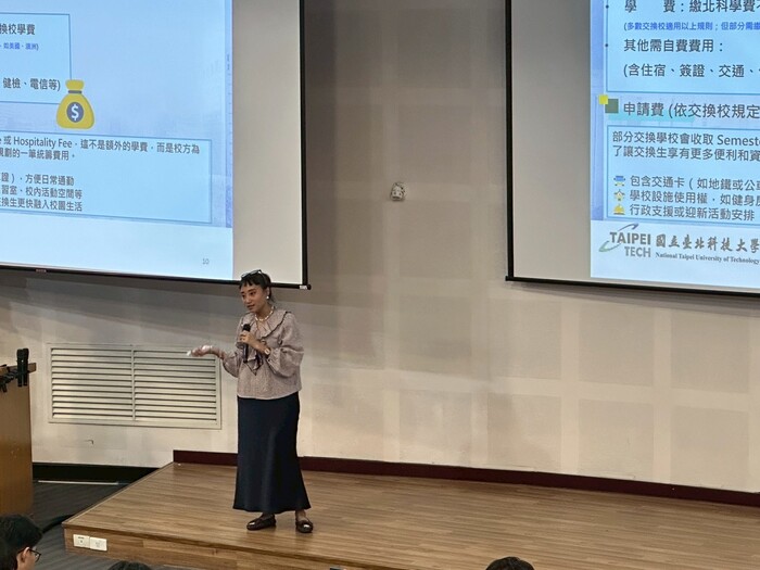 2025-12-03 北科大管理學院聯合班會舉辦職涯與國際力系列活動　里茲螞蟻創辦人 May 林芬瑜分享英語口說高分秘訣圖片